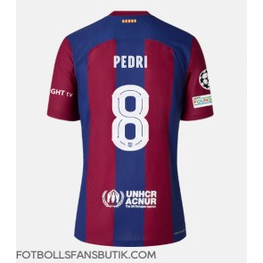 Barcelona Pedri Gonzalez #8 Replika Hemmatröja 2023-24 Kortärmad